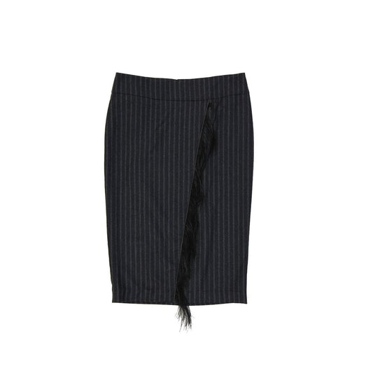 Brunello Cucinelli Gestreifter Wollrock