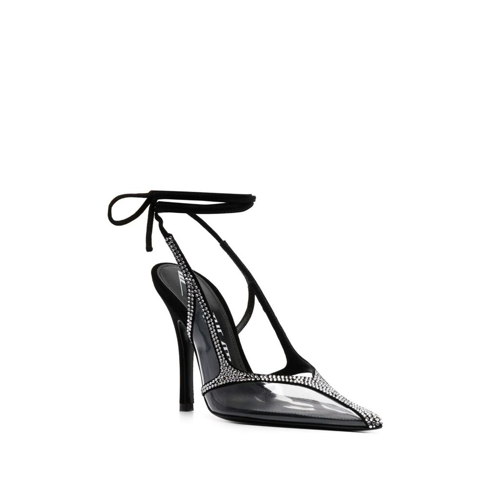 Die Attico Venus Chrom Slingback-Pumps