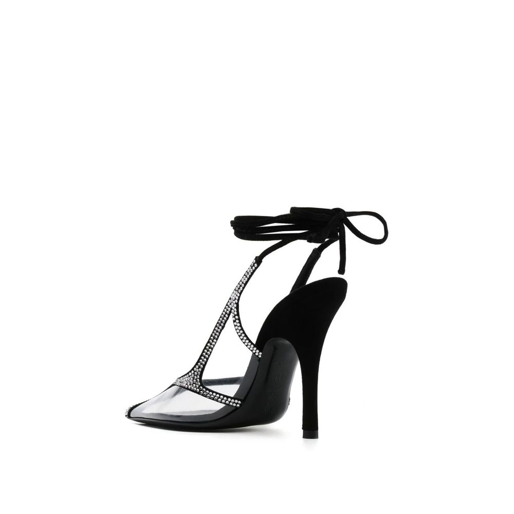 Die Attico Venus Chrom Slingback-Pumps