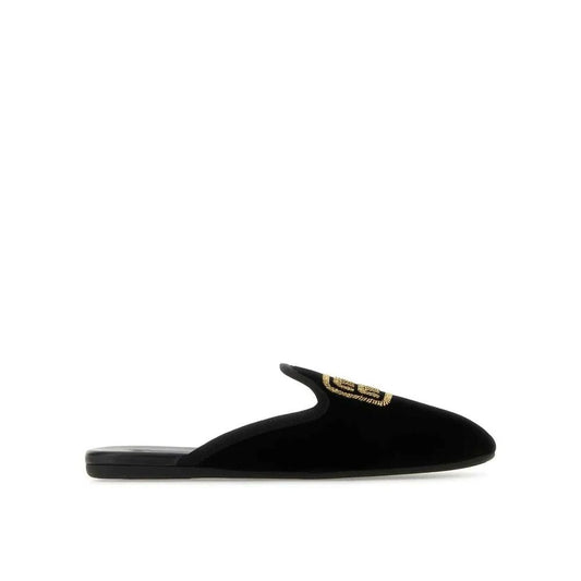 Miu Miu – Slip-On-Pantoletten mit Logostickerei