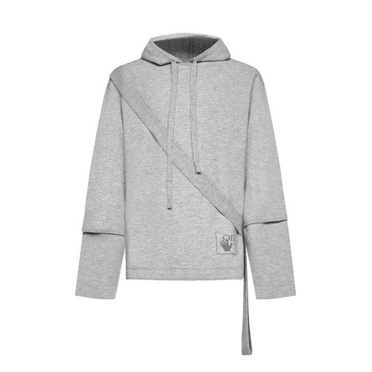 Wollsweatshirt in Cremeweiß