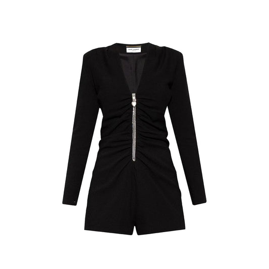 Saint Laurent – ​​Langärmliger Jumpsuit