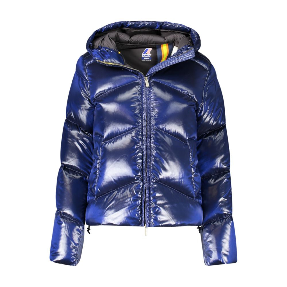 K-WAY Blaue Polyamidjacken &amp; Mäntel