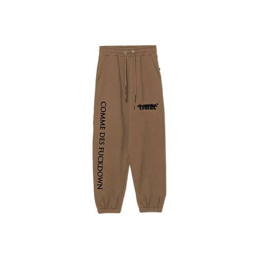 Comme Des Fuckdown Braune Baumwolljeans und -hose