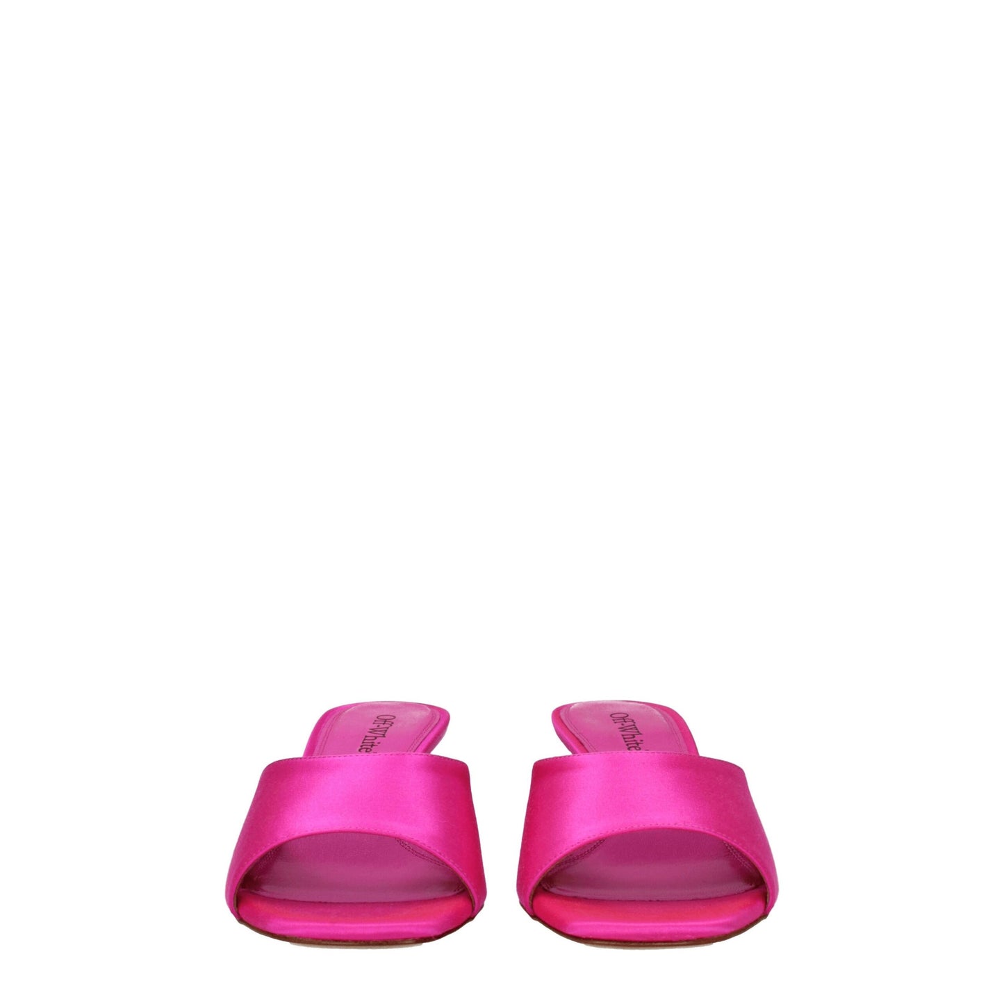 Off-White Pink Satin Stiletto Heels Sandalen