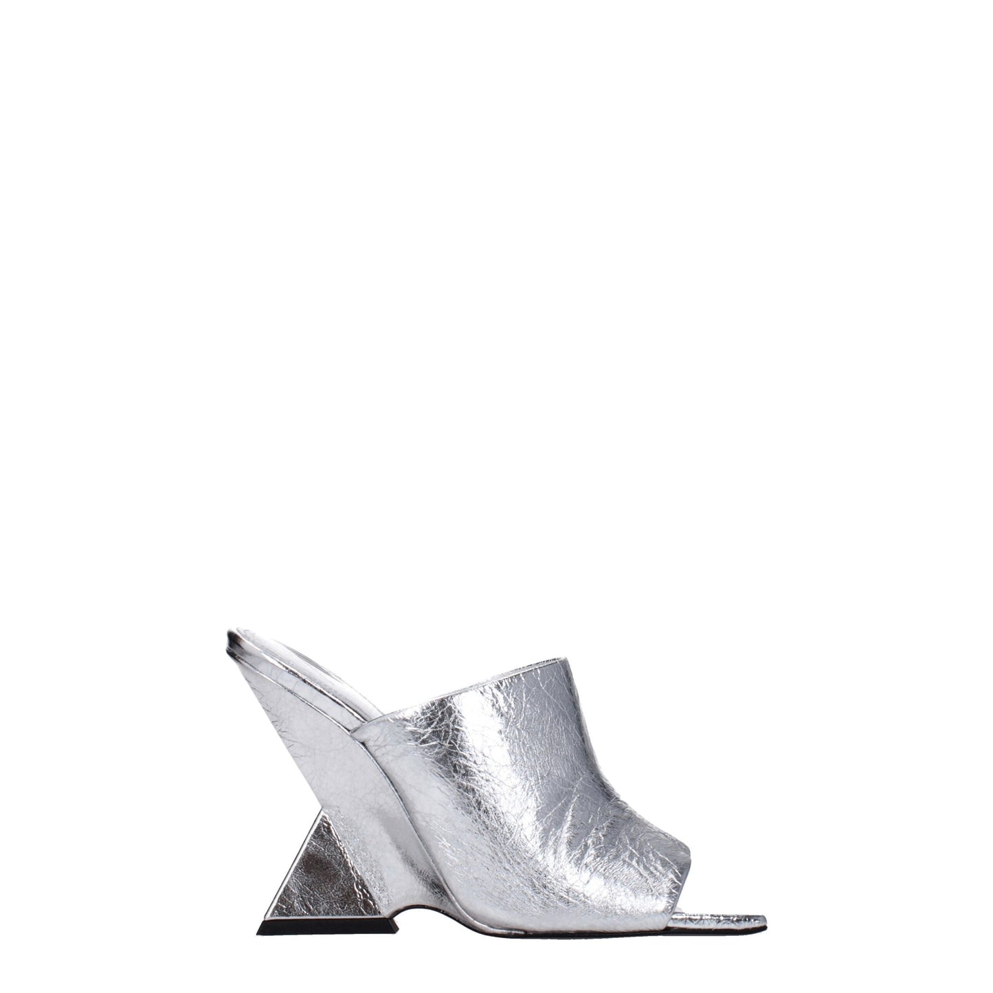 The Attico – Graue Plateauschuhe aus Leder