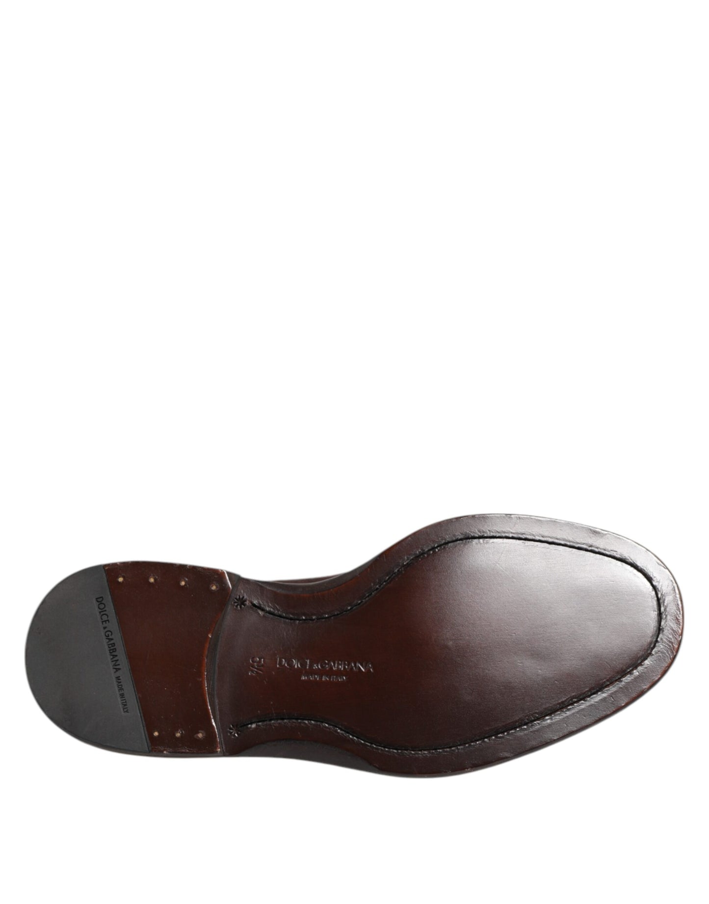Dolce &amp; Gabbana – Oxford-Schuhe mit Schnürung aus braunem Samt