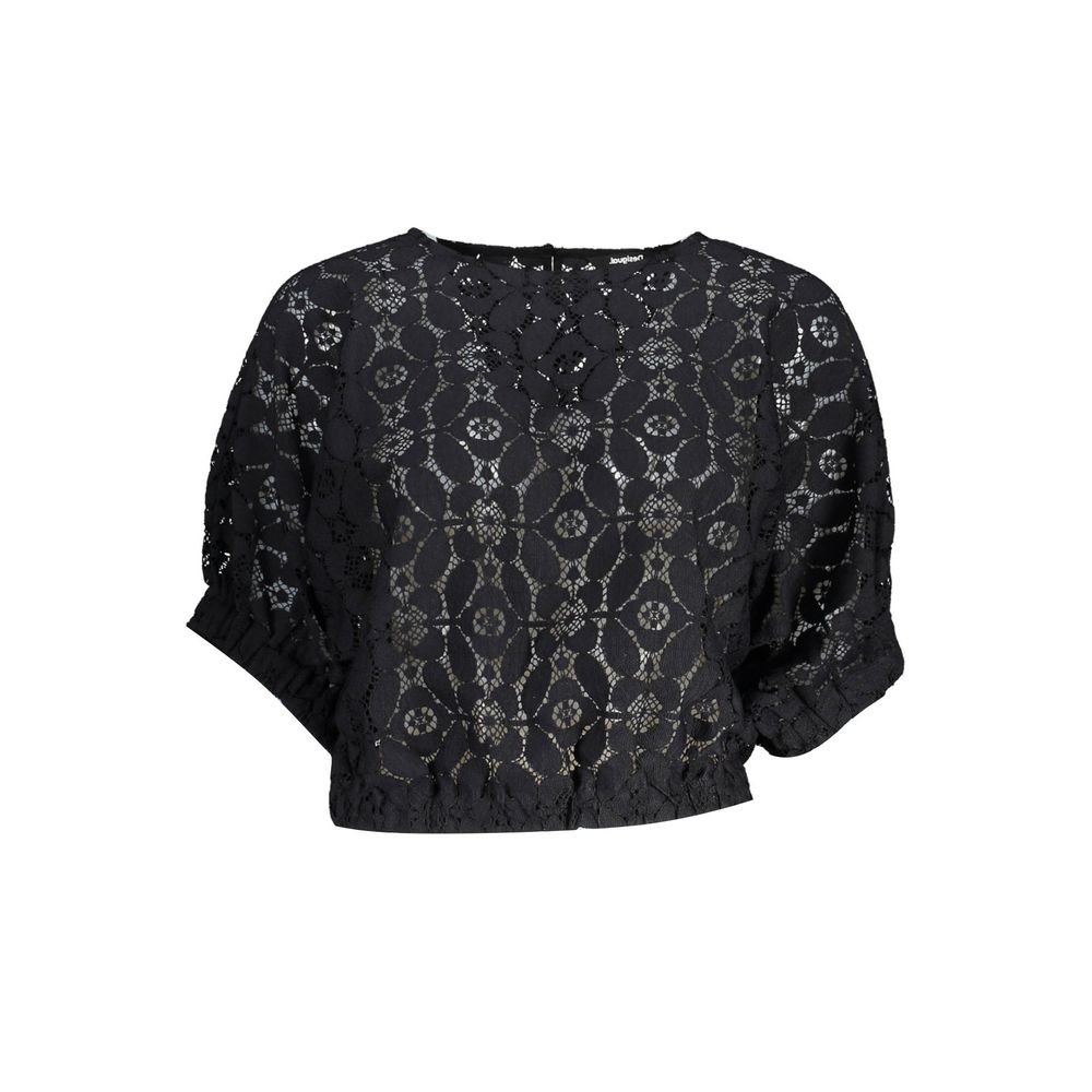 Desigual Schwarze Polyester-Tops und T-Shirts