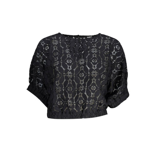 Desigual Schwarze Polyester-Tops und T-Shirts