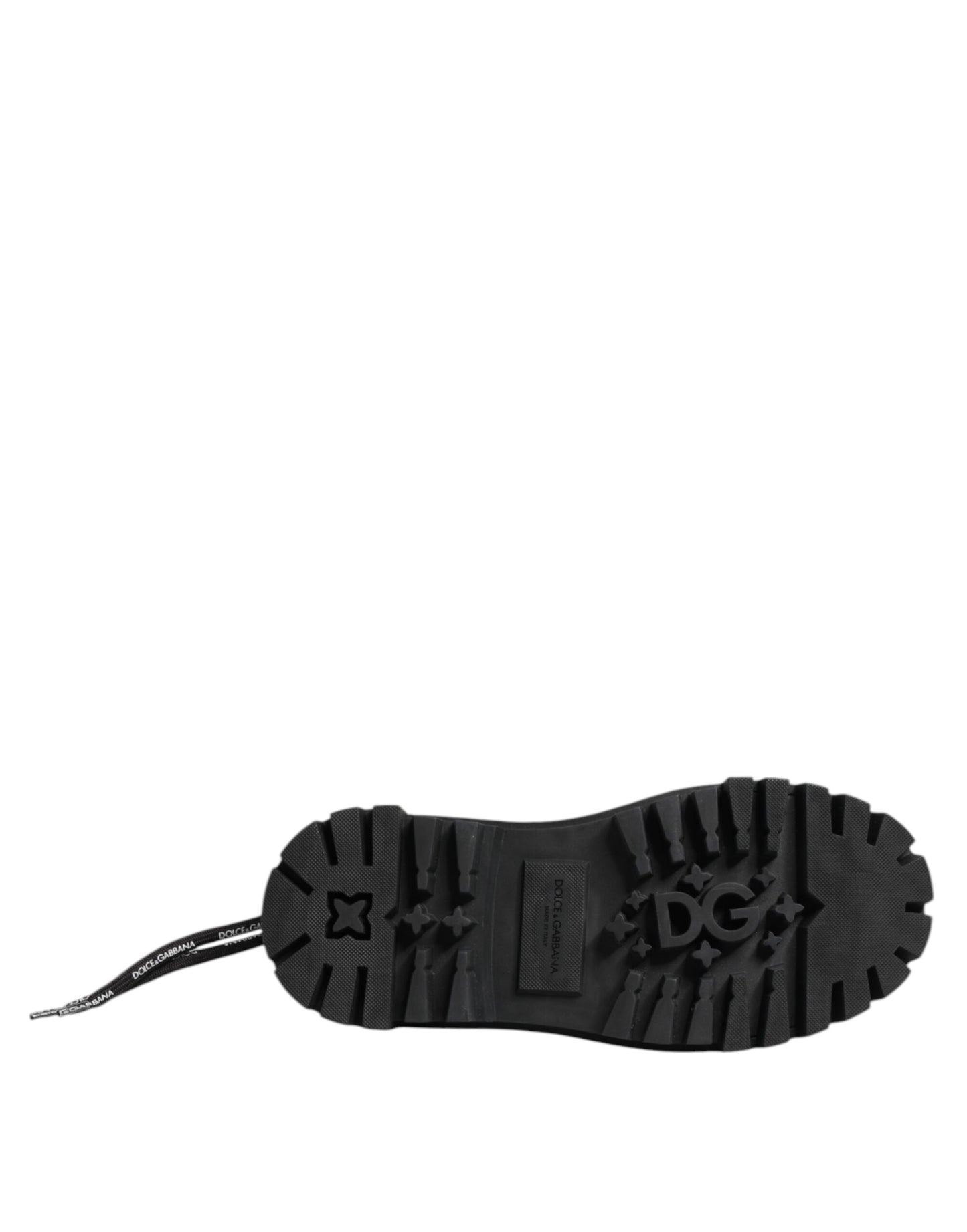 Dolce &amp; Gabbana – Schwarze Trekking-Sneaker mit niedrigem Schnürverschluss