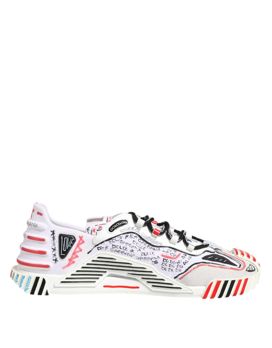 Dolce &amp; Gabbana Multicolor Low Top NS1 Herren Sneakers Schuhe