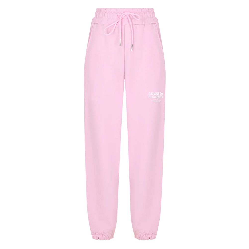Comme Des Fuckdown rosa Baumwolljeans und -hose