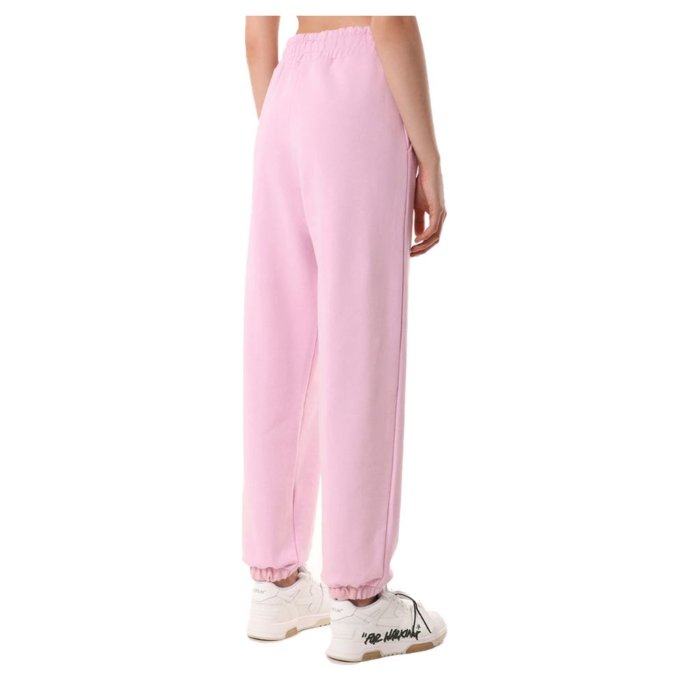 Comme Des Fuckdown rosa Baumwolljeans und -hose