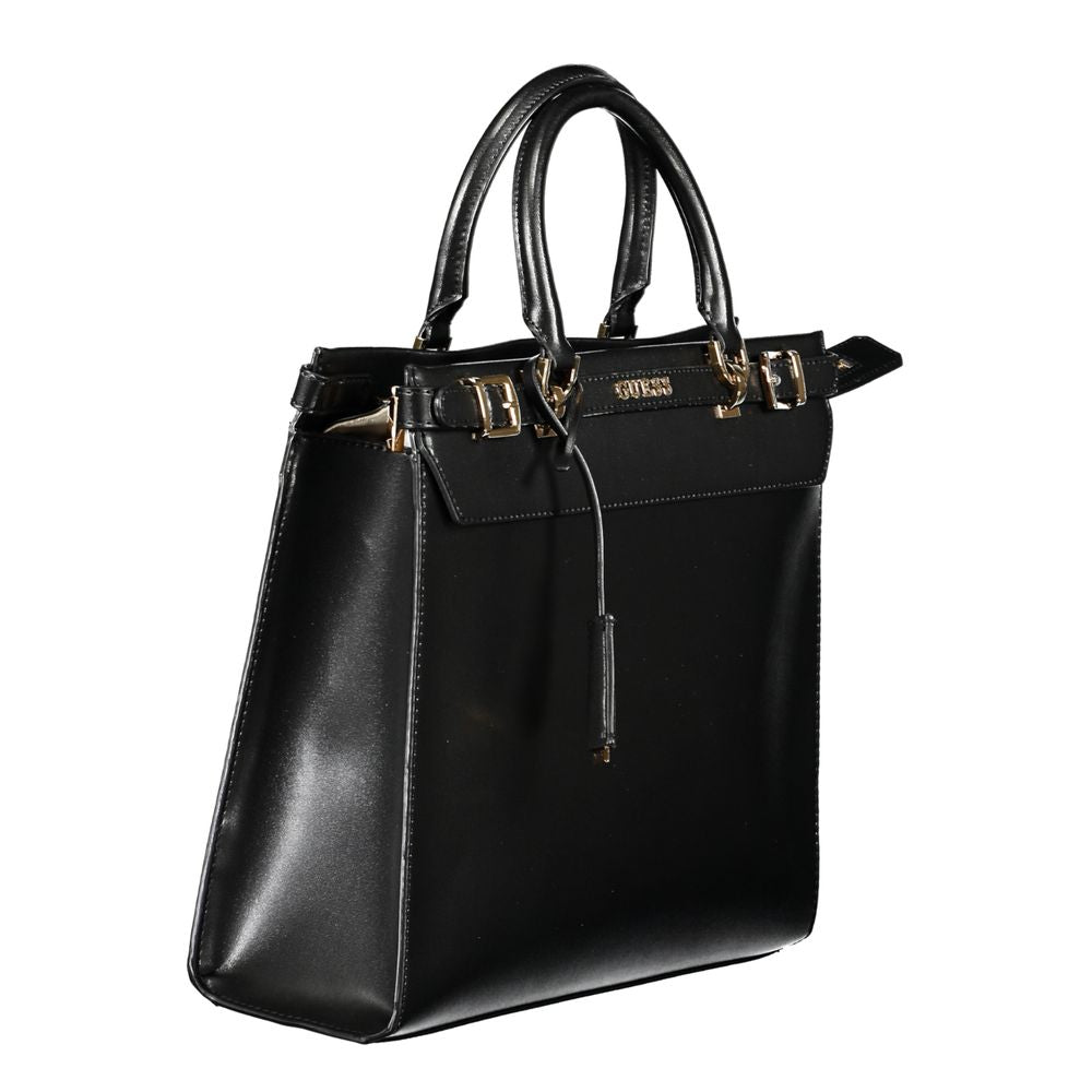 Guess Jeans – Schwarze Polyethylen-Handtasche