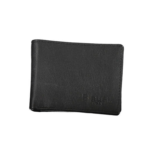 Blauer Schwarze Lederbrieftasche