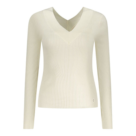 Guess Jeans – Weißer Viskosepullover