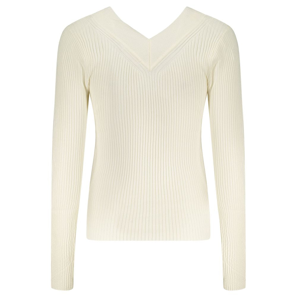 Guess Jeans – Weißer Viskosepullover
