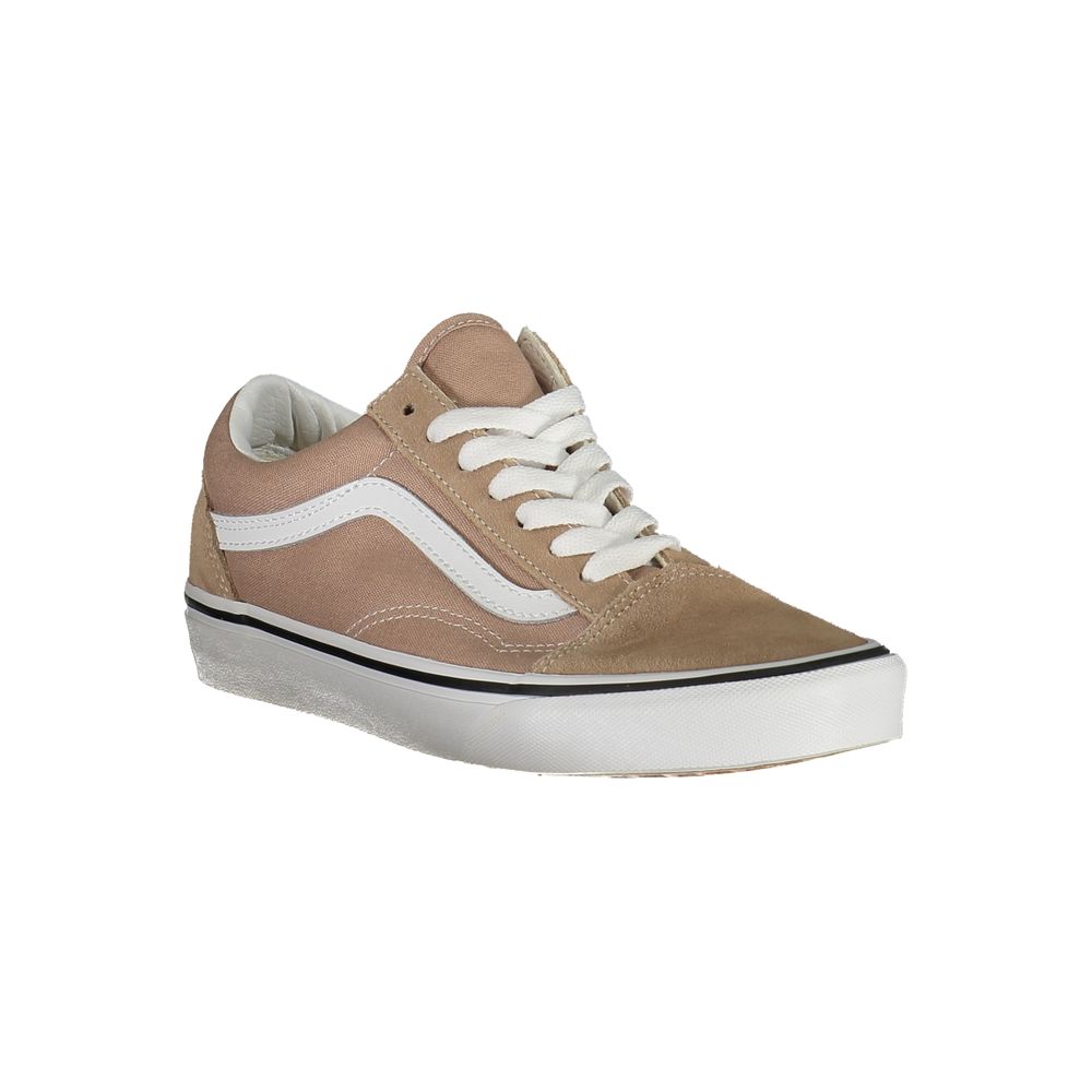 Vans – Beigefarbene Polyester-Sneaker