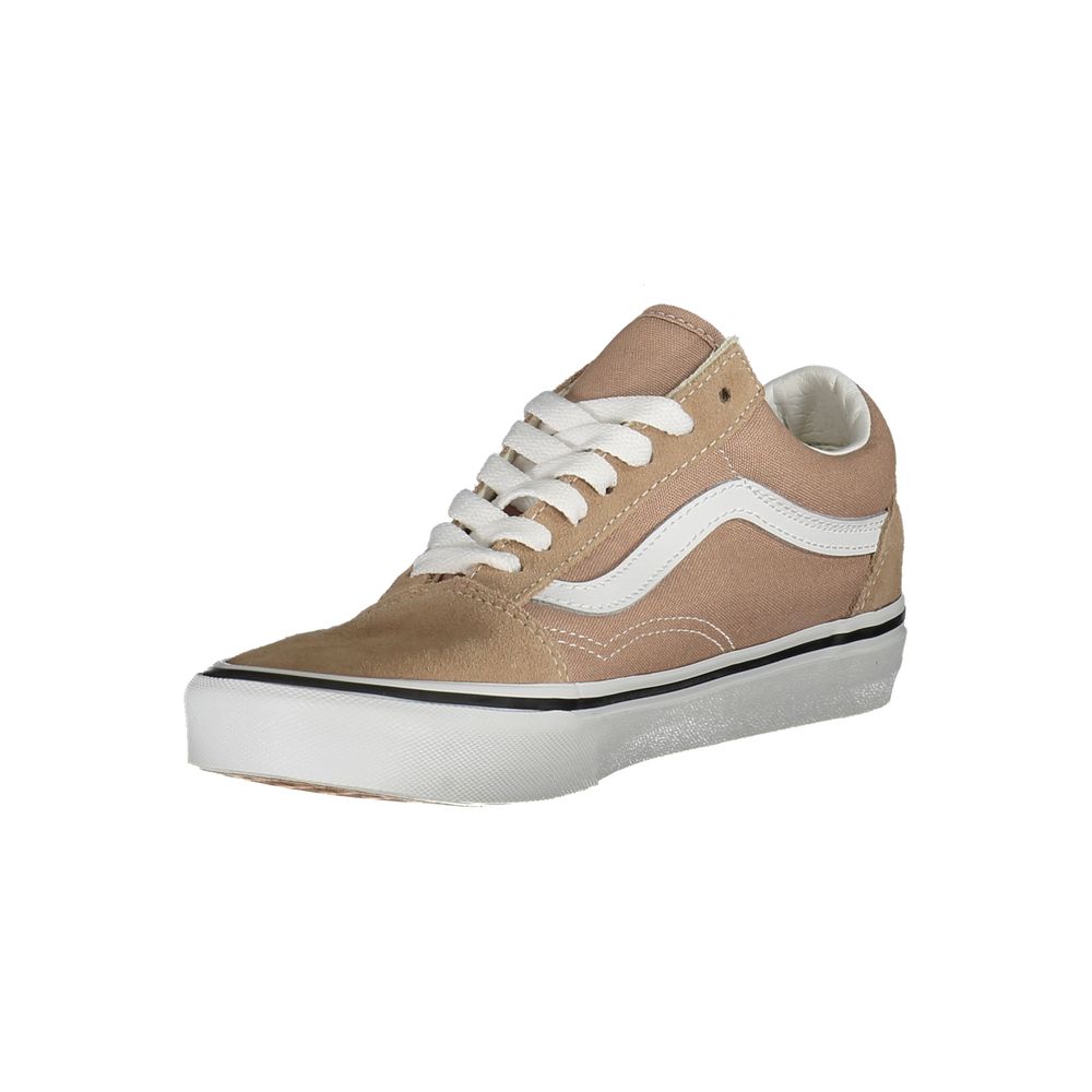 Vans – Beigefarbene Polyester-Sneaker