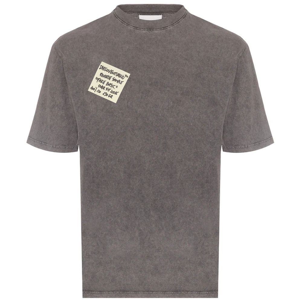 Diego Venturino Graues Baumwoll-T-Shirt