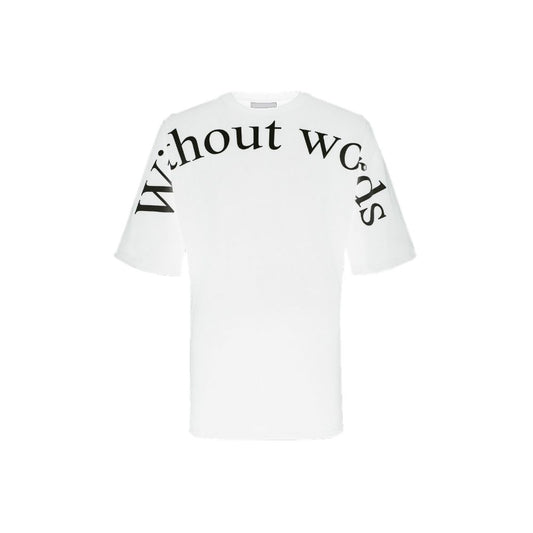 Diego Venturino Weißes Baumwoll-T-Shirt