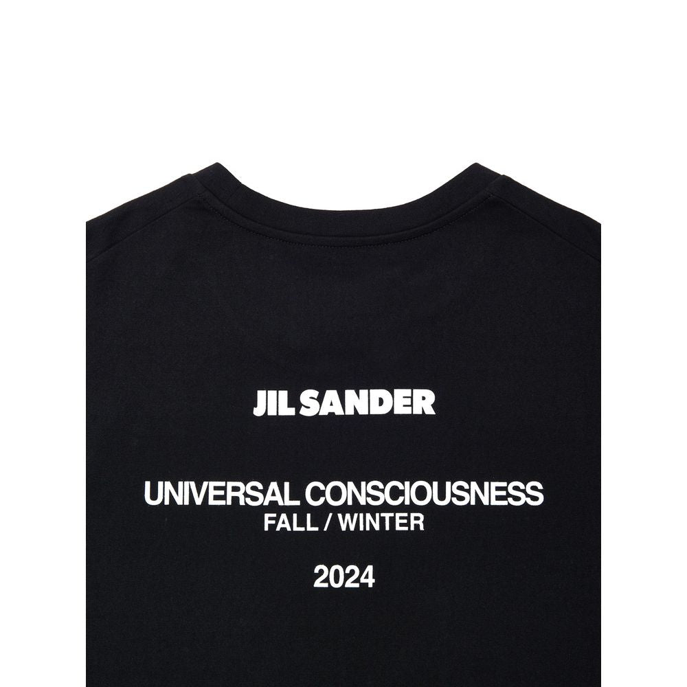 Jil Sander Schwarze Baumwolle lang