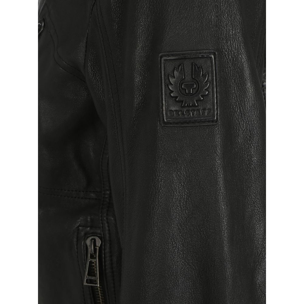 Belstaff Lammfell-V-Racerjacke