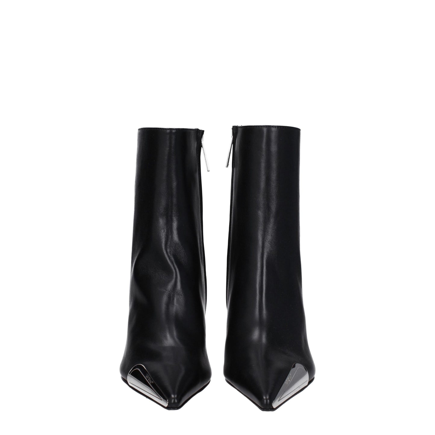 Off-White – Schwarze Lederstiefeletten