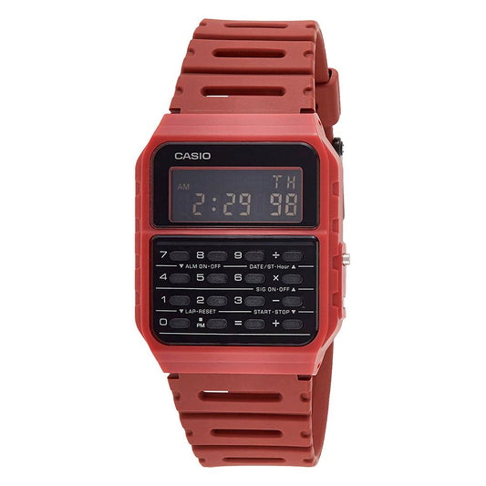 Casio-Armbanduhr aus rotem Harz