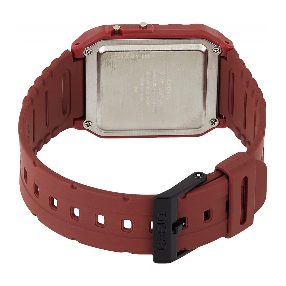 Casio-Armbanduhr aus rotem Harz