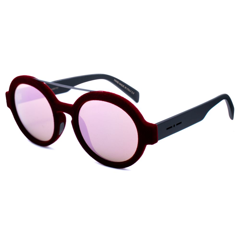 Italia Independent – ​​Bordeauxfarbene Acetat-Sonnenbrille