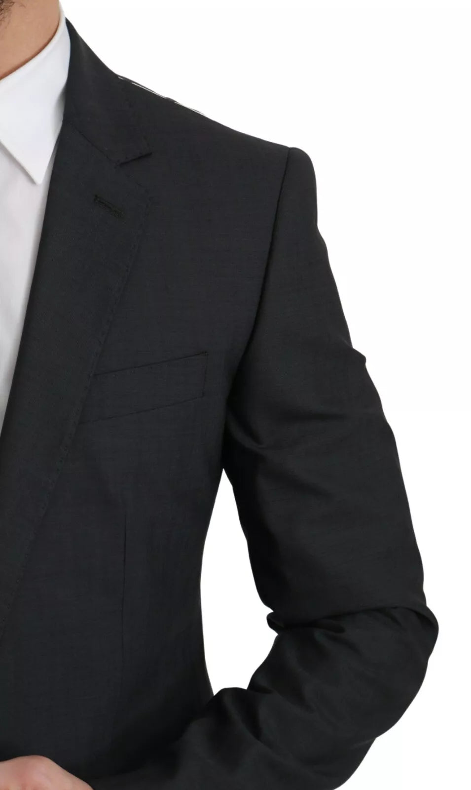Dolce &amp; Gabbana Slim Fit MARTINI Wollanzug in Grau