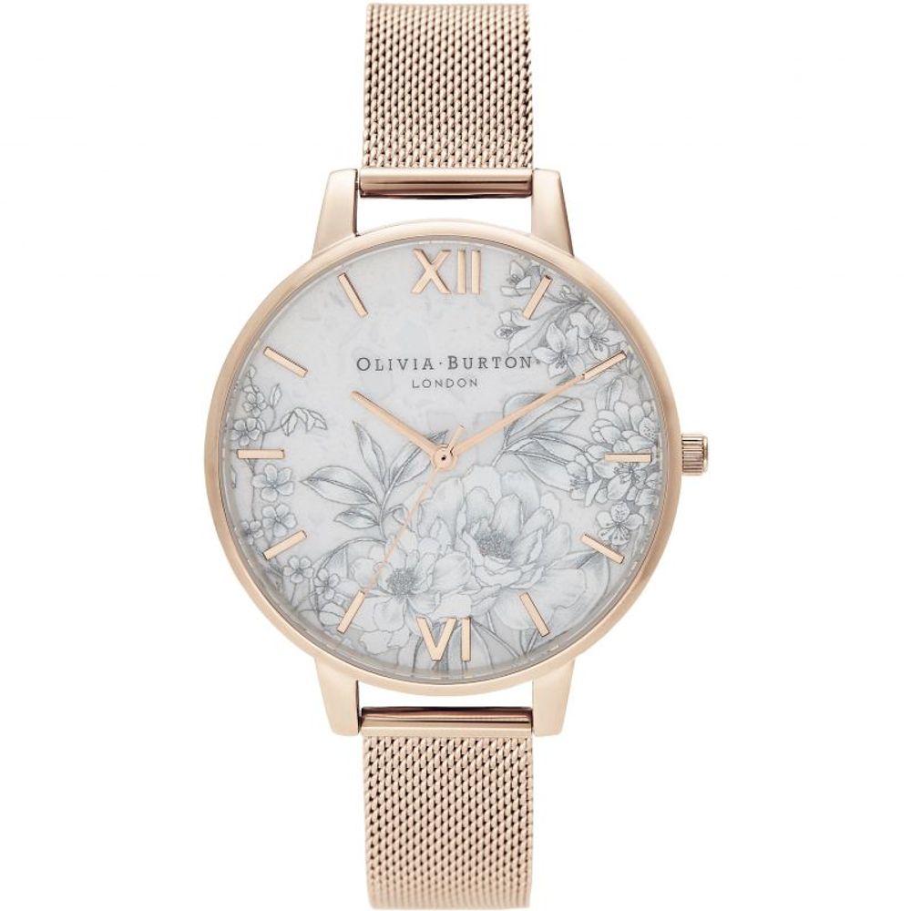 Olivia Burton – Mehrfarbige Edelstahluhr