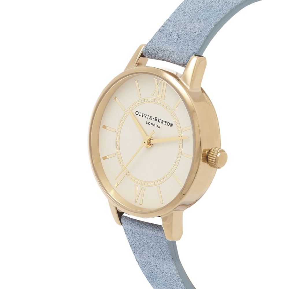 Olivia Burton – Blaue Kunstlederuhr