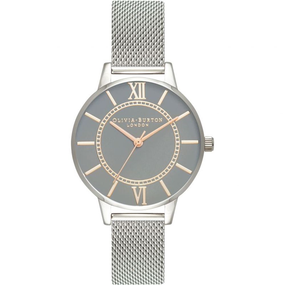 Olivia Burton – Silberne Edelstahluhr