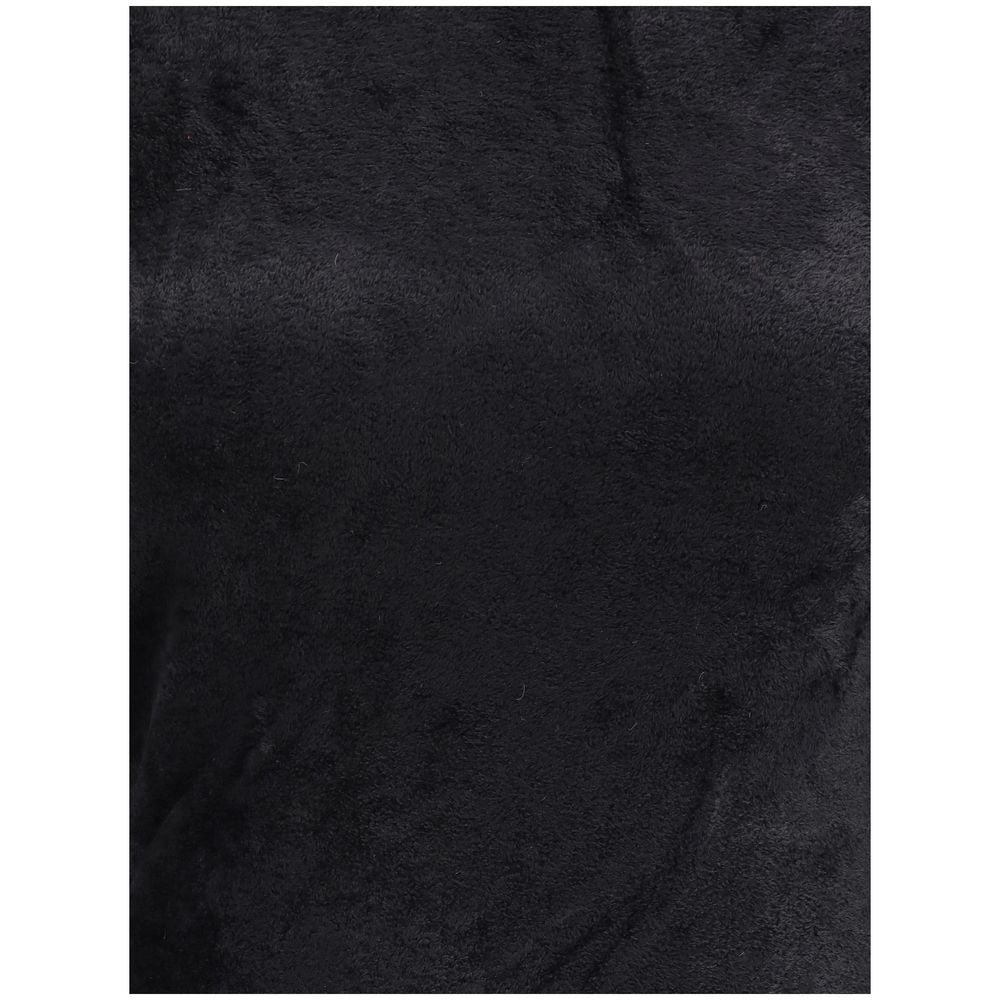 Versace Chenille Top mit Halbkragen