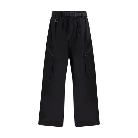 Y-3 Black Cotton Cargo Pants