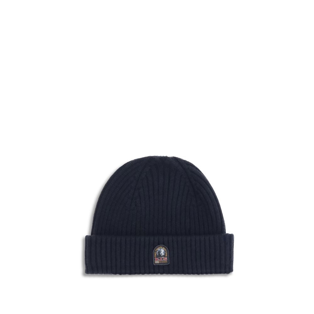 Parajumpers Black Merino Wool Beanie