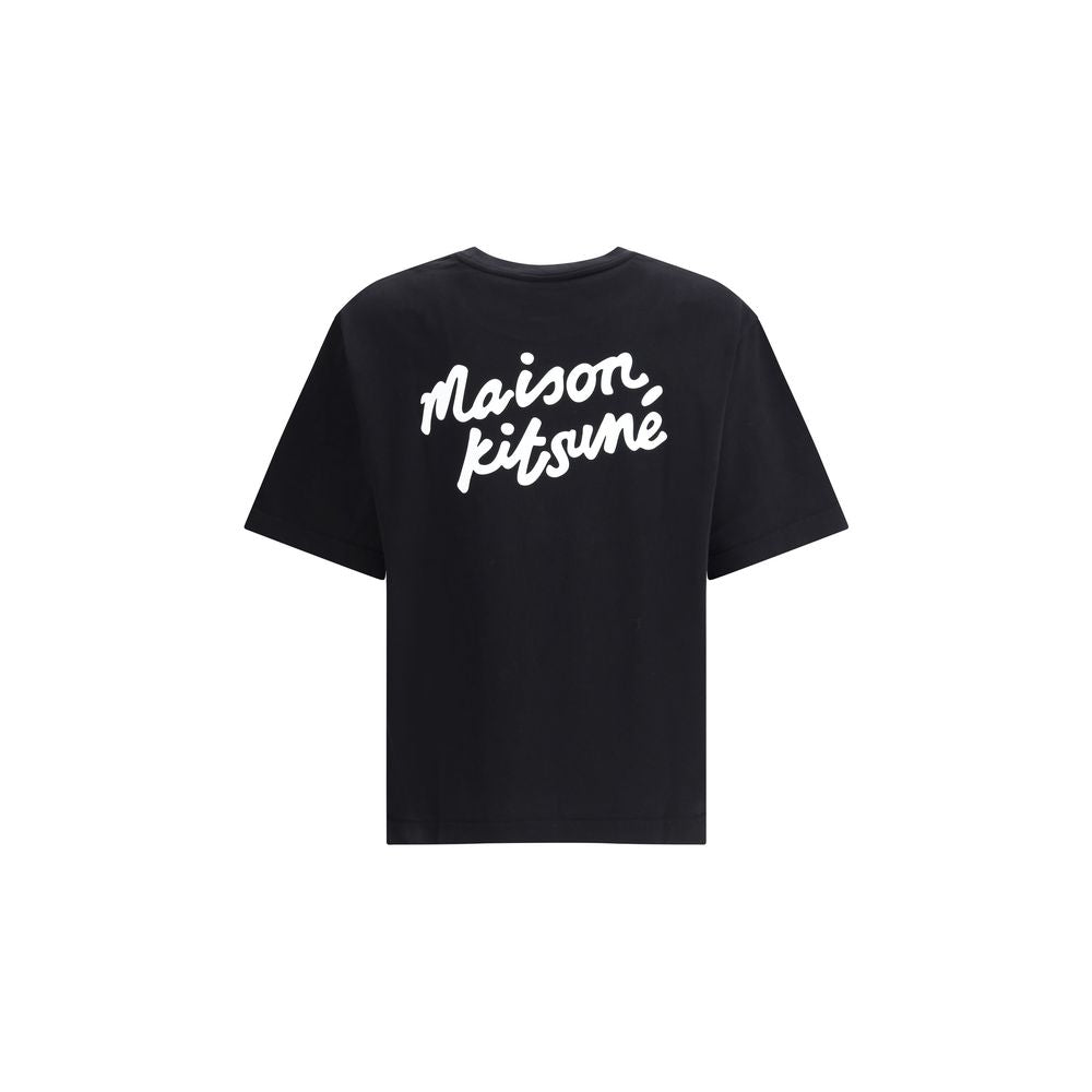 Maison Kitsuné Black Cotton T-Shirt