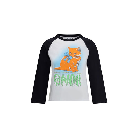 Ganni Multicolor Cotton T-Shirt