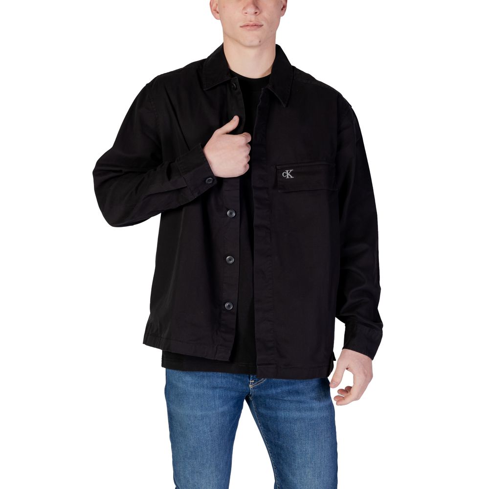 Calvin Klein Jeans Black Recycled Cotton Shirt