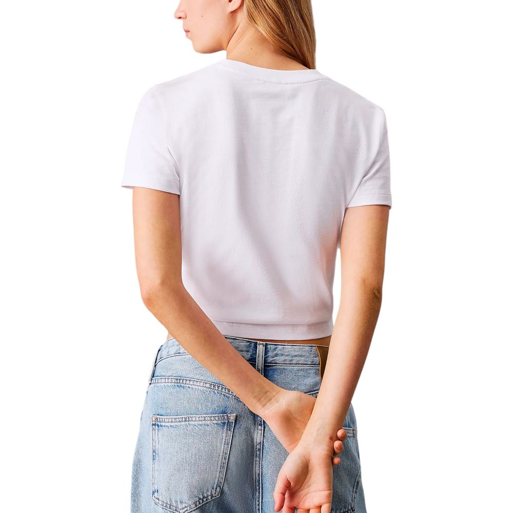 Calvin Klein Jeans White Recycled Cotton T-Shirt