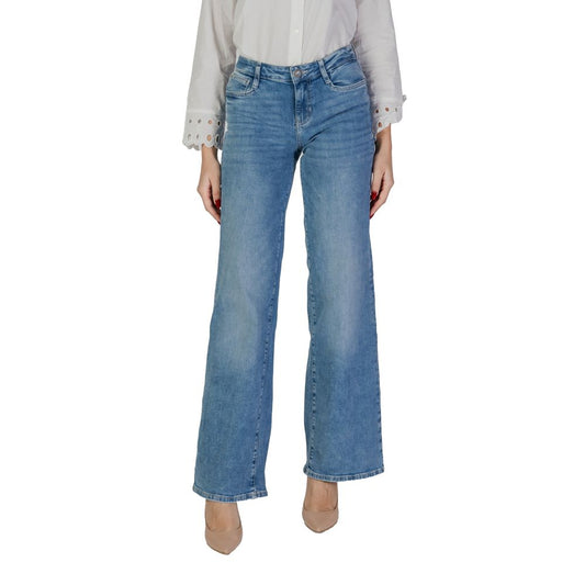 Guess Light Blue Cotton Bootcut Jean