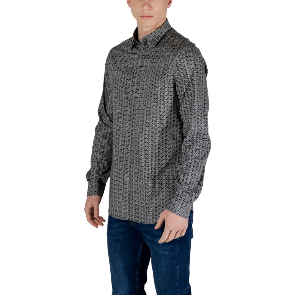 Armani Exchange Black Cotton Shirt