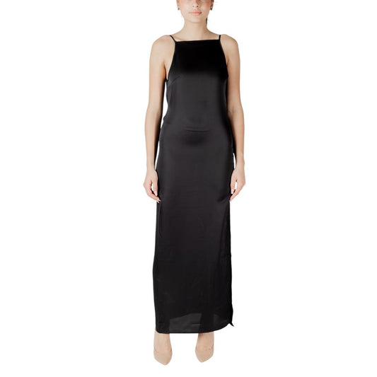 Only Black Recycled Polyester Long