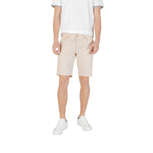Jeckerson Beige Cotton Bermuda
