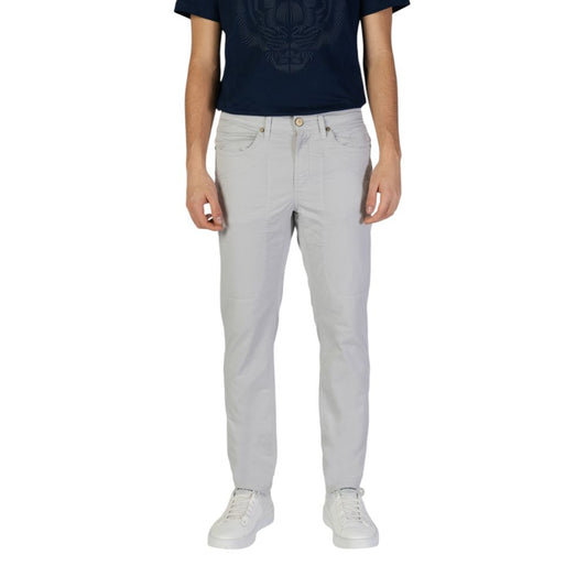 Jeckerson Gray Cotton Skinny Pant