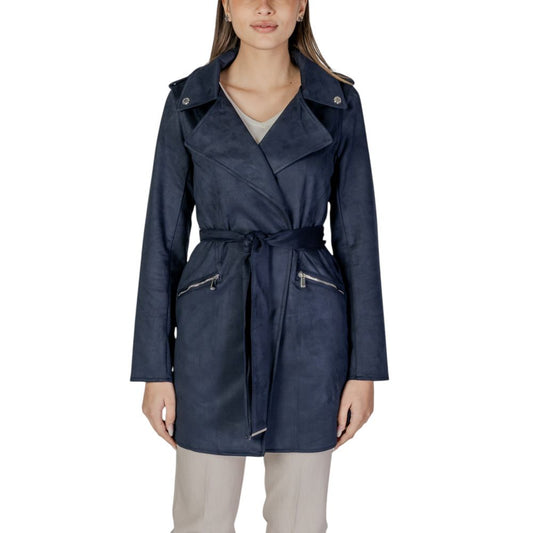 Morgan De Toi Blue Polyester Coat