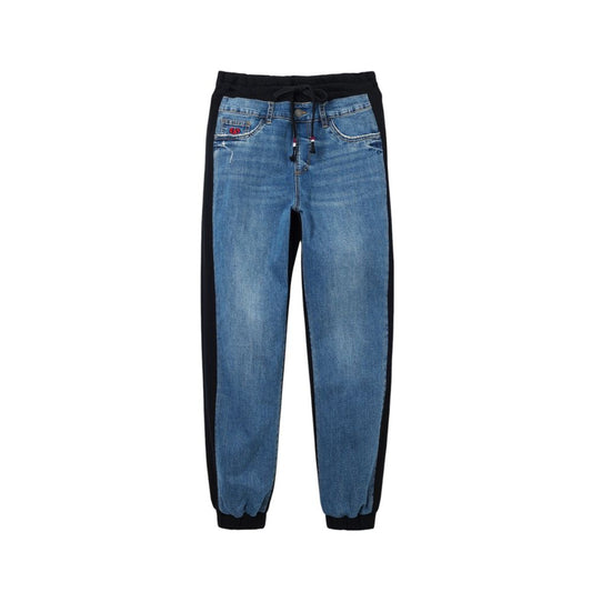Desigual Black Cotton Mom Jean