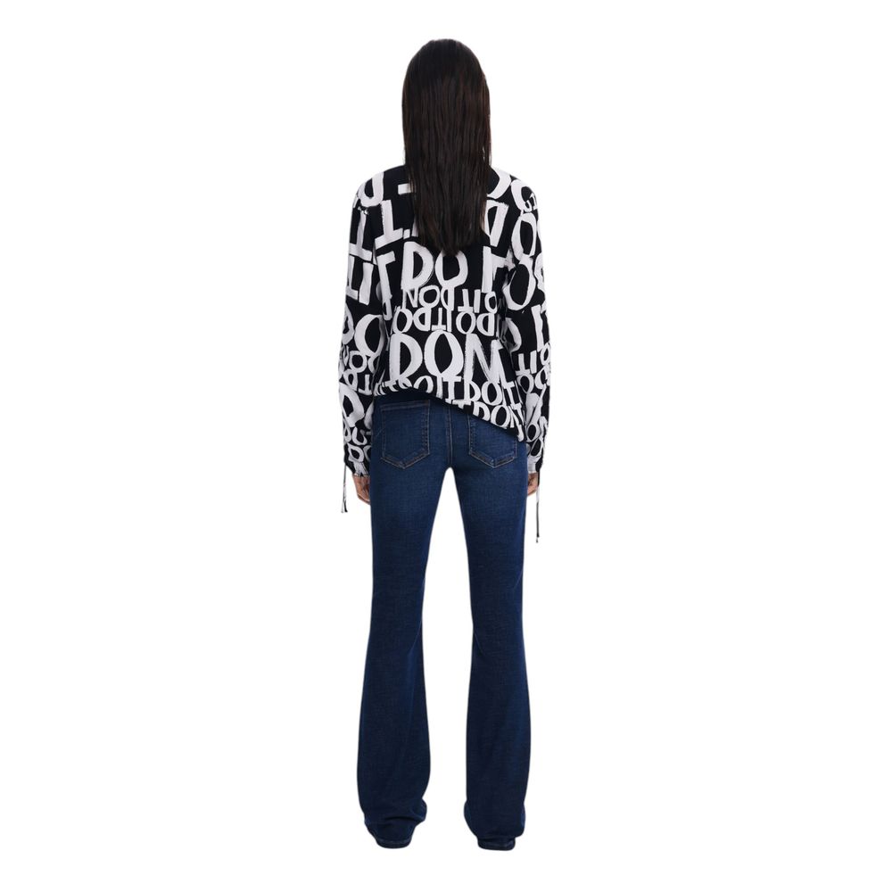 Desigual Black Viscose Blouse